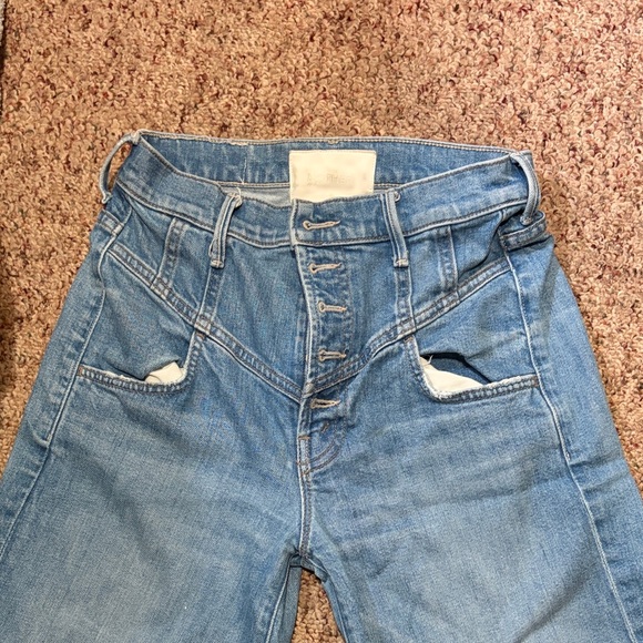 MOTHER Light Blue Denim Jeans - Picture 1 of 4
